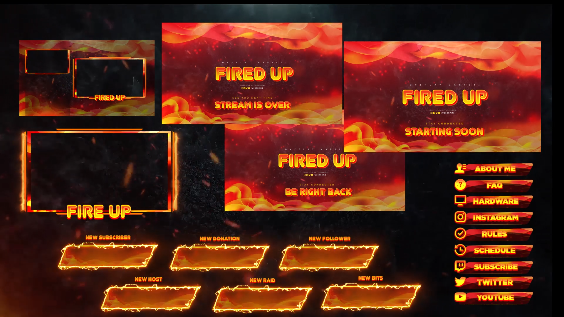 Fired Up Stream Pack – Overlay Market